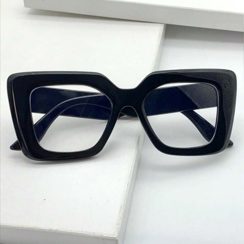 NEW Black Thick Oversize Fashion Glasses